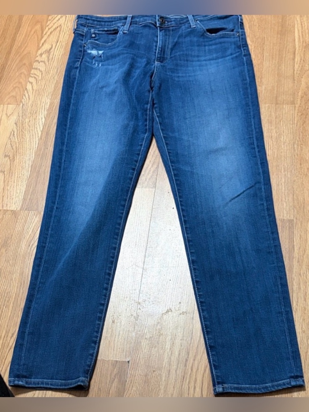 💫 AG Adriano Goldschmied The Stevie Ankle Slim Straight Jeans Size 31R | EUC 👖